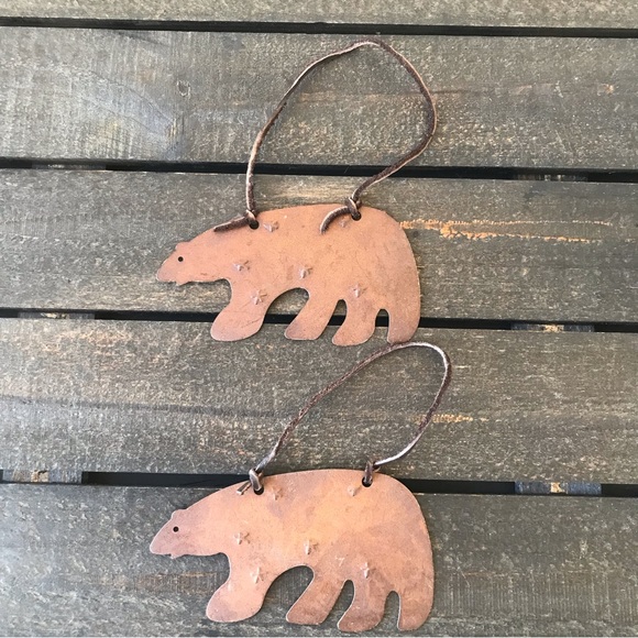 Brown Rustic Metal Ornaments Country Farmhouse Decor Bundle of 11 - Picture 14 of 14